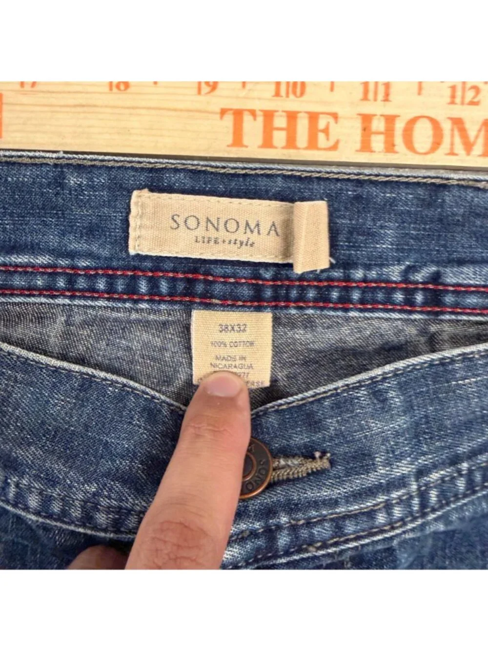Vintage Y2K Sonoma Wide Leg Carpenter Jeans Size 38